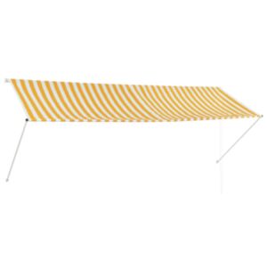 U24 saliekamais nojume, 350 x 150 cm, dzeltena un balta