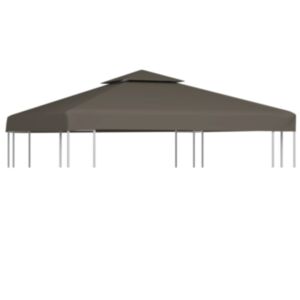 U24 divkāršās jumta jumts 310 g / m² 3 x 3 m, tumši pelēks