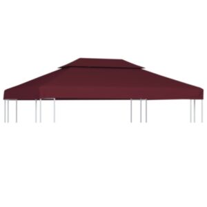 U24 divkāršās jumta jumts 310 g / m² 4 x 3 m, bordo