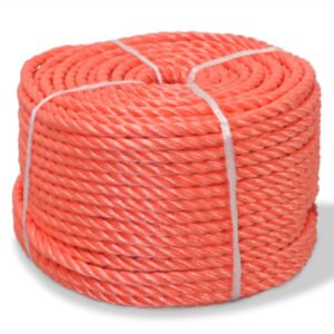 Pood24 punutud paadiköis polüpropüleenist 10 mm, 500 m, oranž