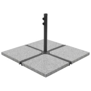 U24 lietussargu svara plāksne, granīts, 25 kg, kvadrāts, pelēks