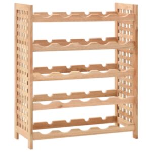 U24 vīna plaukts 25 pudelēm, kas izgatavotas no stipra valrieksta 63 x 25 x 73 cm