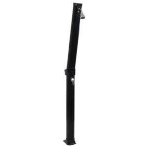 U24 saliekamā saules duša, melna 214 cm 23 l