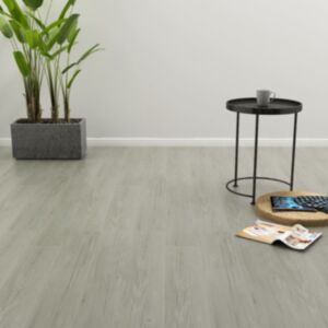 U24 pašlīmējošie grīdas dēļi 4,46 m² 3 mm PVC, pelēki