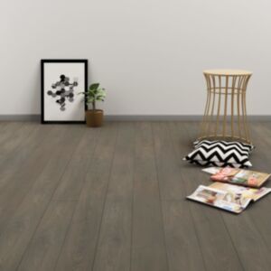 U24 pašlīmējošās grīdas dēļi 4,46 m² 3 mm PVC, pelēki un brūni