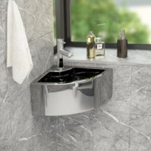 Мойка U24 с переливным отверстием 45 x 32 x 12,5 см, керамика, серебро