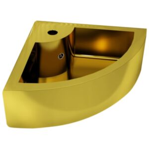 Мойка U24 с переливным отверстием 45 x 32 x 12,5 см, керамика, золото