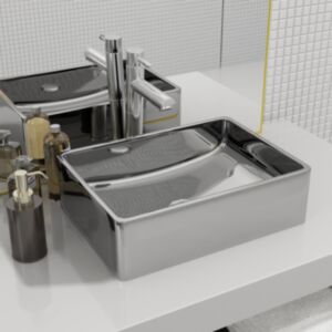U24 izlietne 41 x 30 x 12 cm, keramika, sudrabs