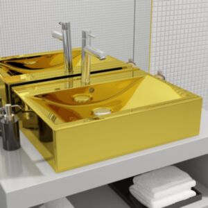 U24 Мойка с переливным отверстием 60 x 46 x 16 см, керамика, золото