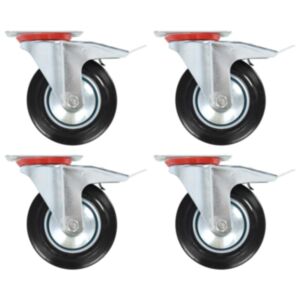  Pood24 pöörlevad rattad topeltpiduritega 4 tk 160 mm