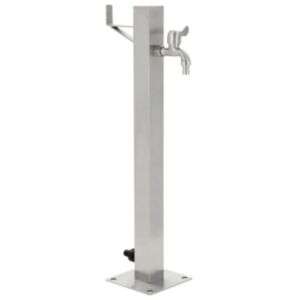 U24 ūdens krāna dārzs, nerūsējošais tērauds, kvadrātveida, 65 cm