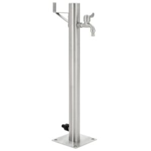 U24 ūdens krāna dārzs, nerūsējošais tērauds, apaļš, 65 cm