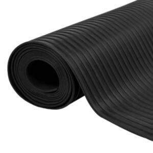 Pood24 põrandamatt, libisemiskindel kumm 1,5 x 4 m 3 mm laiad sooned