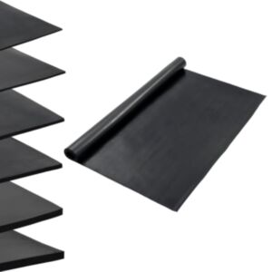 Pood24 põrandamatt, libisemiskindlast kummist, 1,2 x 2 m, 1 mm, sile