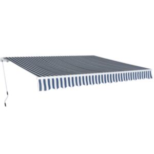 U24 saliekamais nojume, manuāla, 400 cm zila / balta