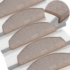 Pood24 15 tk trepimatid, helepruun, 65 x 24 x 4 cm
