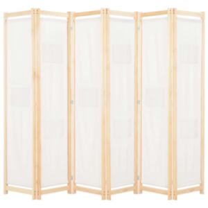 U24 6 paneļu ekrāns, krēms, 240 x 170 x 4 cm, audums