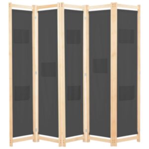 Pood24 5 paneeliga sirm, hall, 200 x 170 x 4 cm, kangas