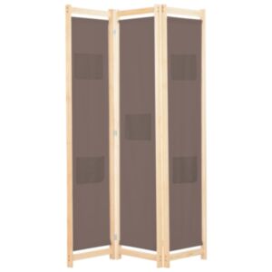 U24 trīs paneļu ekrāns, brūns, 120 x 170 x 4 cm, audums