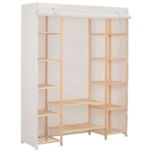 U24 skapis, balts, 135 x 40 x 170 cm, audums