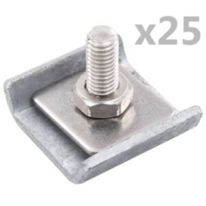 U24 acu savienojums, 25 komplekti, sudrabs