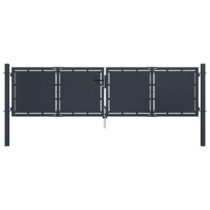 Pood24 aiavärav, teras, 300 x 75 cm, antratsiithall