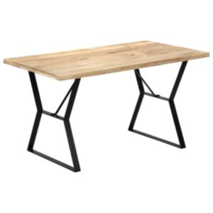 U24 pusdienu galds, 140 x 80 x 76 cm, izturīgs mango koks
