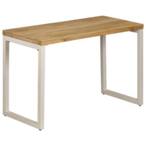 U24 pusdienu galds, 115 x 55 x 76 cm, izturīgs mango koks un tērauds