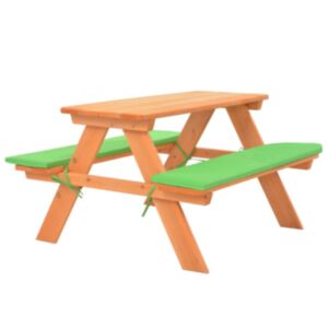 U24 bērnu piknika galds ar soliņiem, 89 x 79 x 50 cm, egles koks