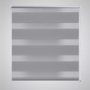 Полосатая штора 60 x 120 см, серая