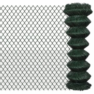 U24 acu žogs, cinkots tērauds, 1,25 x 15 m, zaļš