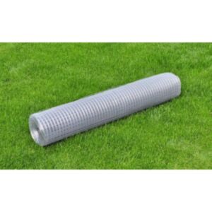 U24 vistu stiepļu dārzs, cinkots tērauds 10 x 1 m, sudrabs