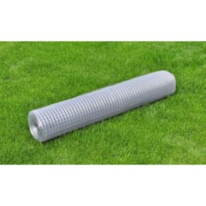 U24 vistu stiepļu dārzs, cinkots tērauds 25 x 1 m, sudrabs