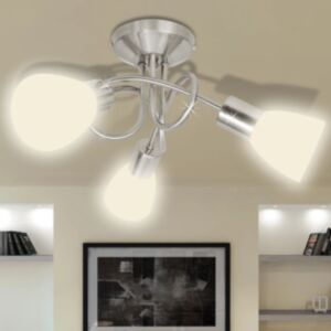 Griestu lampa ar stikla kupoliem 3 gab. E14 spuldze