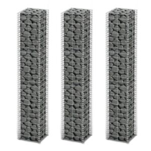 U24 gabionu komplekts, 3 gab., Cinkota stieple 25 x 25 x 150 cm