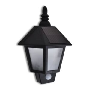 Saules sienas lampa ar kustības sensoru