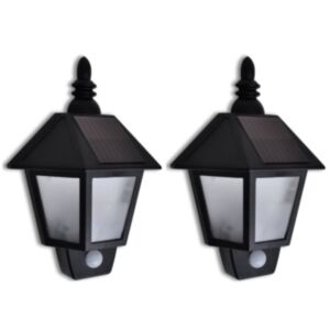 Lampa ar saules enerģiju ar kustības sensoru 2gab