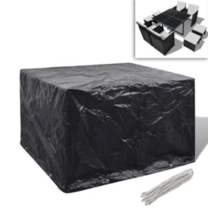 Dārza mēbeļu pārvalks no pulēta rotangpalmas ar 8 cilpām 113 x 113 cm