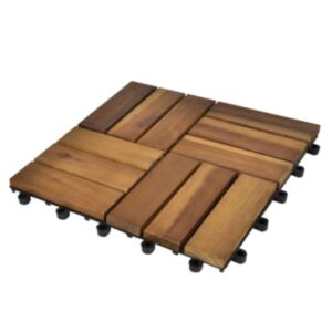 10 террасных тарелок из акации 30 x 30 см