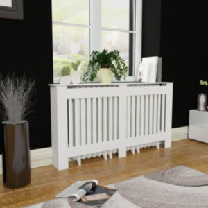 Balts MDF radiatora pārsegs 152 cm