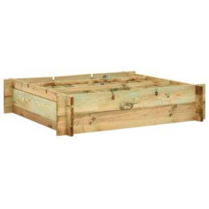 Pood24 taimelava 90 x 90 x 20 cm, immutatud puit