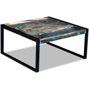 U24i kafijas galdiņš izgatavots no restaurēta koka 80 x 80 x 40 cm