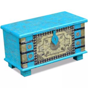 U24i zila uzglabāšanas kaste no mango koka 80 x 40 x 45 cm