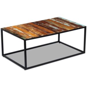 U24i kafijas galdiņš izgatavots no restaurēta koka 100 x 60 x 40 cm