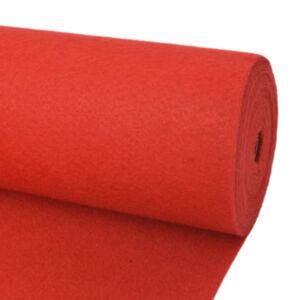 Izstādes paklājs U24i gluds 1 x 12 m sarkans
