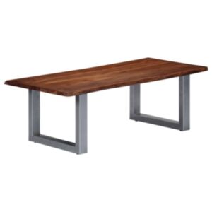 U24 kafijas galdiņš ar dabīgām malām 115x60x40 cm akācijas koks
