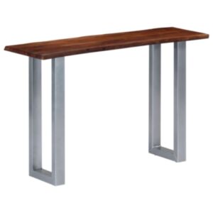 U24 konsoles galds, 115 x 35 x 76 cm, akācijas koks un dzelzs