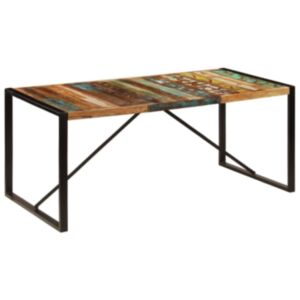 U24 pusdienu galds, 180 x 90 x 75 cm, izturīgs pārstrādāts koks