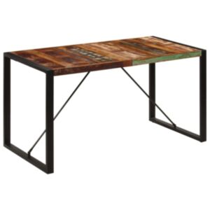U24 pusdienu galds, 140 x 70 x 75 cm, restaurēts koks