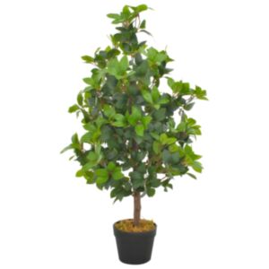 U24 mākslīgais augs ar lauru podu, zaļš, 90 cm